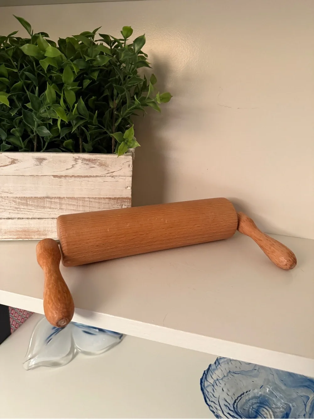 Wooden Vertical Handle Rolling Pin wooden vertical